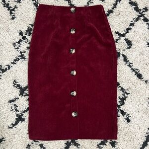 Shein corduroy pencil skirt size small